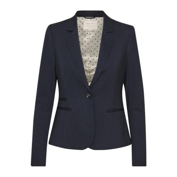 Part Two Cannes Blazer size 32 navy blue one button blazer - Picture 1 of 13